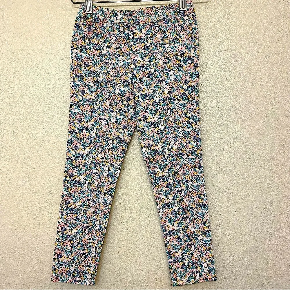 Carters girls micro floral print denim jeans leggings jeggings elastic waist -7